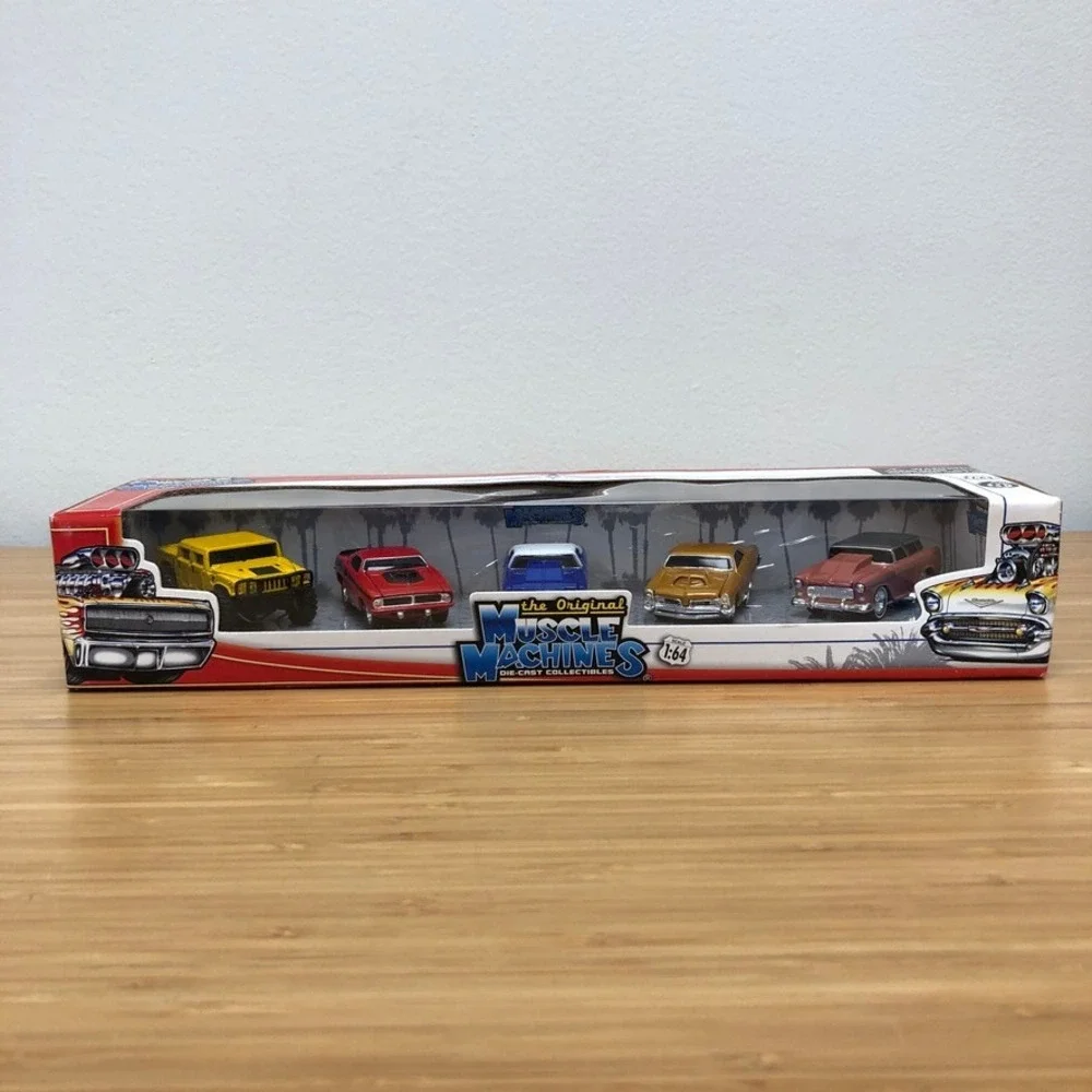 Muscle Machines Die-Cast Car Set 1:64 Kids Multicolor 5-Pack Hot Rods Hummer